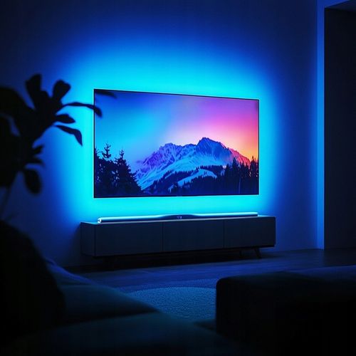 TAŚMA LED RGB 5m Ledy 5050 Listwa 5V KOLOROWA NA PILOTA + APLIKACJA na Arena.pl