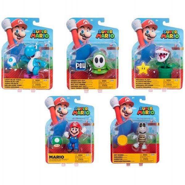 NINTENDO - SUPER MARIO 4" ARTICULATED FIGURES zdjęcie 1