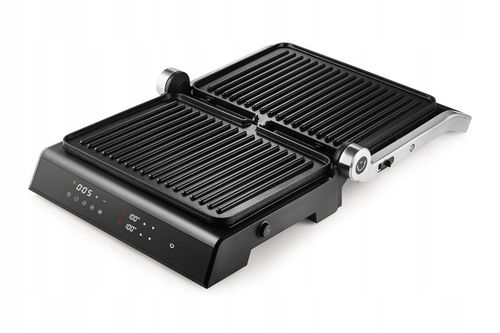 GRILL ELEKTRYCZNY Z REGULACJĄ TEMPERATURY 5 PROGRAMÓW ROZKŁADANY LED na Arena.pl