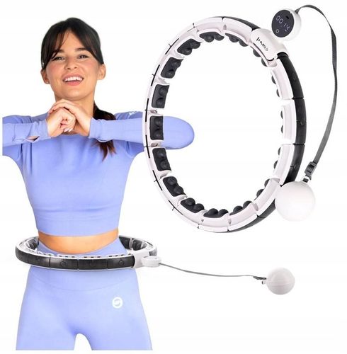 HMS Hula Hop Regulowane Z Obciążeniem i Licznikiem Magnetyczny Masaż na Arena.pl