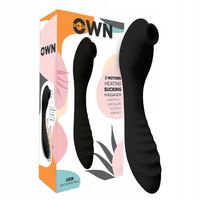 Wibrator z funkcją ssania. Dwustronny.