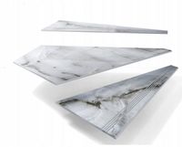 Szare płytki schodowe na schody zabiegowe 100x30 Wysoki Połysk - NA WYMIAR