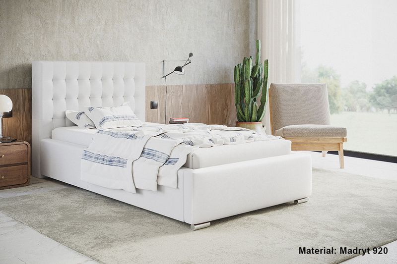 Łóżko tapicerowane LUX 2 90x200 ze  Stelażem i pojemnikiem zdjęcie 6