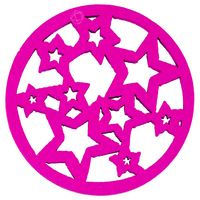 Drewniana zawieszka GWIAZDY ażurowe 35mm mix 10szt.