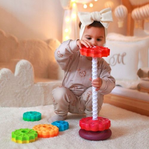 Edukacyjna Piramidka Zakręcona Wieża WOOPIE BABY na Arena.pl