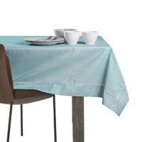 Obrus Plamoodporny VESTA Mankiet + Lamówka 140x220 błękitny AmeliaHome