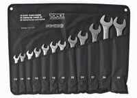 KLUCZE PŁASKO-OCZKOWE 13-32 MM ZESTAW TOPEX 35D758