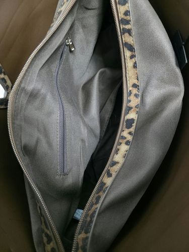 Torebka Damska Panterka Kuferek Shopper Tommasini Modna Duża 3658 Brązowa na Arena.pl