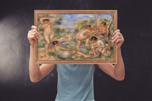 Bathing Group, Pierre-Auguste Renoir - plakat 40x30 cm na Arena.pl