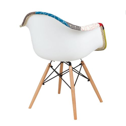 Nowoczesny fotel KR012F Patchwork 2 buk na Arena.pl