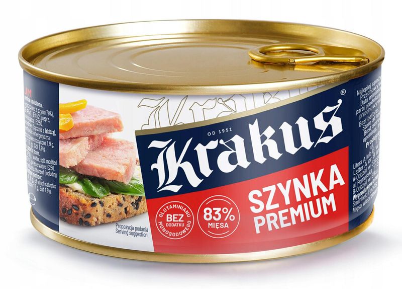 KRAKUS SZYNKA PREMIUM 300G KONSERWA zdjęcie 1