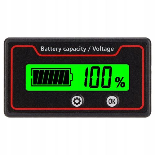 WSKAŹNIK NAŁADOWANIA AKUMULATORA 12-84 V LCD na Arena.pl