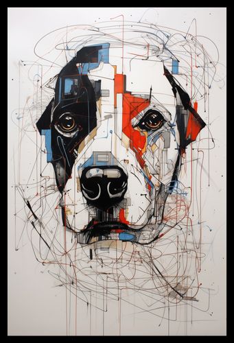 Plakat 30x45cm Przyrysowany Psiak na Arena.pl