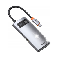 4W1 WIELOFUNKCYJNY HUB METAL GLEAM USB-C DO USB-C POWER DELIVERY HDMI USB 3