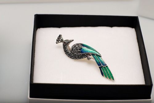 Srebrna broszka RSM3283 - Markazyty na Arena.pl