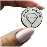 Semilac BAZA hybrydowa do paznokci FIBER mleczna 7ml