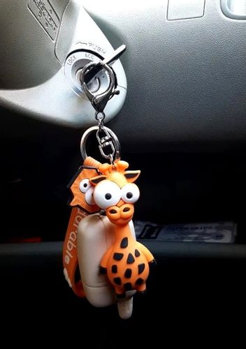 Brelok do kluczy zawieszka do Torebki żyrafa zwierzak F29_Żólty na Arena.pl