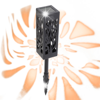 Lampa Solarna Ogrodowa Lampiony Stojące Wbijane Dekoracyjne Zestaw 4 Sztuki