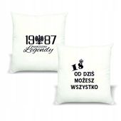 Poduszka z nadrukiem PREZENT NARODZINY LEGENDY