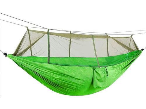 LEKKI HAMAK MOSKITIERA WĘDRÓWKA ZESTAW WYPOCZYNEK AKTYWNY MARSZ DO LASU na Arena.pl