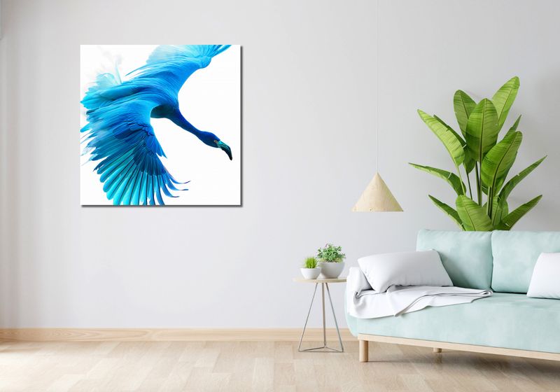 Obraz 90x90cm Błękitny Lot zdjęcie 2