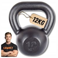 Kettlebell żeliwny odważnik kula kettle kettleball siłownia domowa fit 12kg