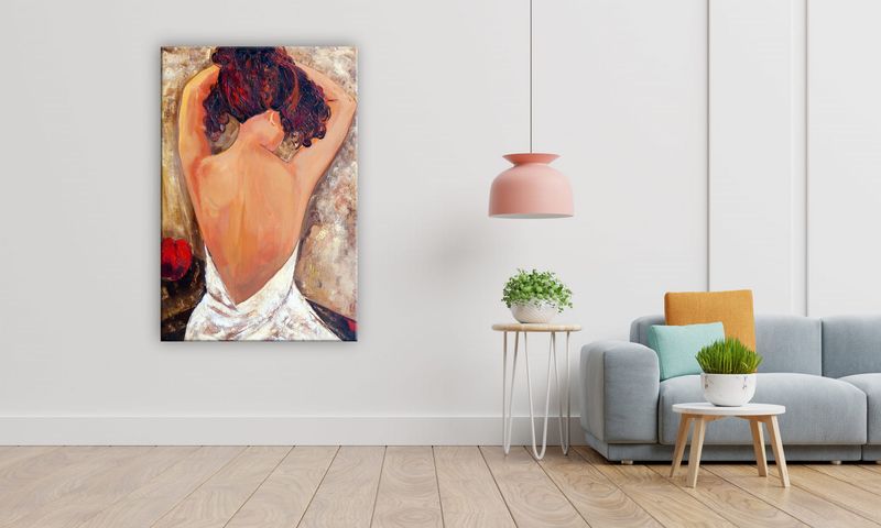 OBRAZ NA PŁÓTNIE 055 Kobieta 70x100cm zdjęcie 5