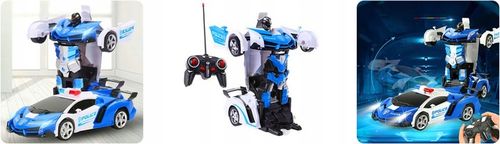 SAMOCHÓD STEROWANY RADIOWÓZ ROBOT POLICJA AUTOBOT na Arena.pl