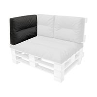 Poduszka oparciowa "Flora" 59x45 cm wodoodporna do mebli z palet, czarny