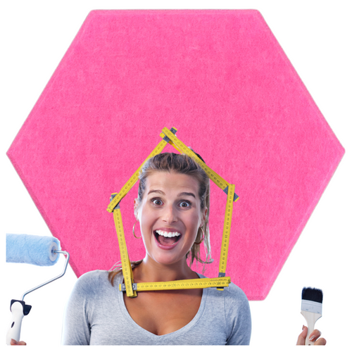 Panele Ścienne Filcowe 3D Heksagon Zagłówek Samoprzylepne Akustyczne Soft na Arena.pl