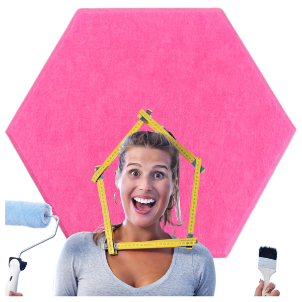 Panele Ścienne Filcowe 3D Heksagon Zagłówek Samoprzylepne Akustyczne Soft zdjęcie 16