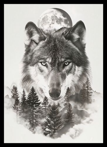Plakat 25x35cm Wilczy Duch Lasu na Arena.pl