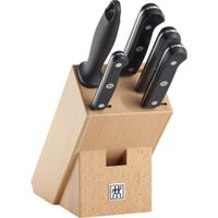 Zestaw 4 noży w bloku I 6 elementów Zwilling Gourmet