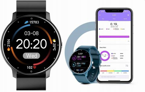 CZARNY SMARTWATCH Gravity GT1-3 PRO INTELIGENTNY CIŚNIENIE TLEN KROKOMIERZ na Arena.pl