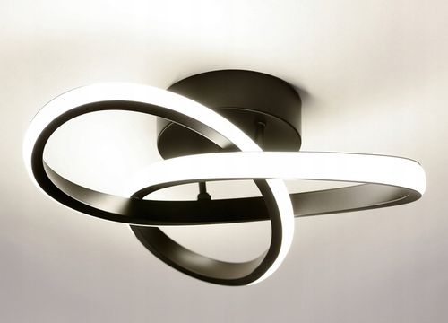 Lampa Sufitowa LED PLAFON Żyrandol 24W Barwa Neutralna Czarna do na Arena.pl