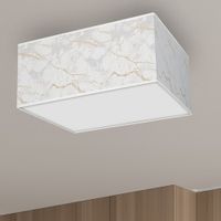 Nowoczesny plafon abażurowy SENSO MLP7303 Milagro nad łóżko biały