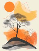 Plakat 50x65cm Drzewo Na Przestrzeni