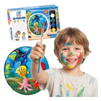 Morze Zwierzątka malowanie 3D płótno ceramiczne PREZENT Chłopcy Dziewczynki