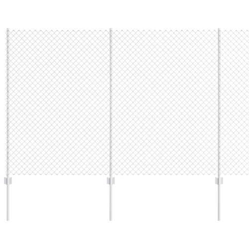 Ogrodzenie z słupkami Srebrny 1.6 x 10 m Stal na Arena.pl