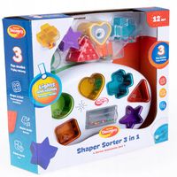 SORTER KSZTAŁTÓW 3w1 KLOCKI DŹWIĘK UKŁADANKA DUMEL