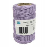 SZNUREK DEKORACYJNY BAWEŁNIANY 50MB PASTEL FIOLET TRES