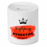 Skarbonka Prezent Dla Dyrektora Najlepszy Na Z Nadrukiem Ze Zdjęciem