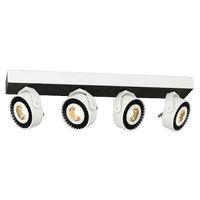 LAMPA sufitowa TECHNO ML3843 Milagro listwa LED 40W 3000K reflektorki białe czarne