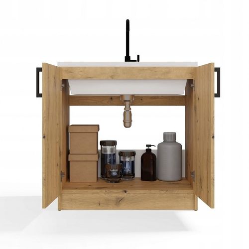 SZAFKA KUCHENNA DOLNA POD ZLEWOZMYWAK KATIA 80 CM DĄB ARTISAN na Arena.pl