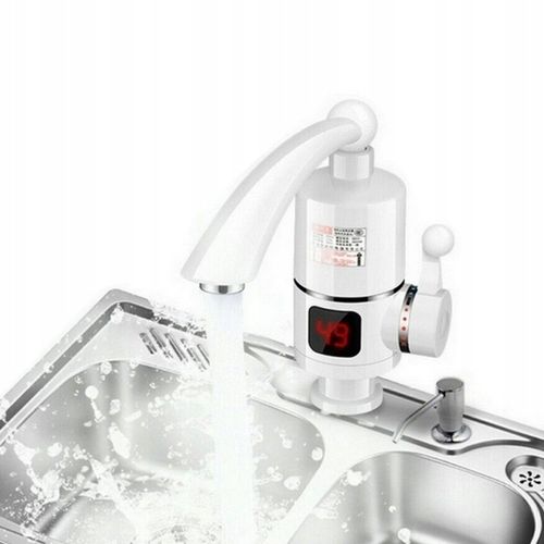 PRZEPŁYWOWY PODGRZEWACZ DO WODY ELEKTRYCZNY LCD FLEX OBROTOWY KRAN 3000W na Arena.pl