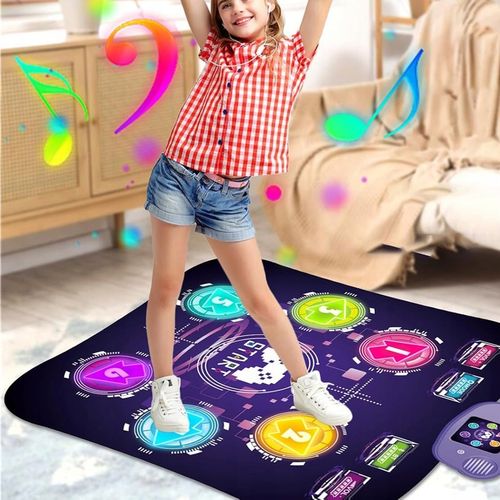 MATA LED DO TAŃCZENIA MUZYCZNA GRA DZIECI INTERAKTYWNA Z BLUETOOTH 5 TRYBÓW na Arena.pl