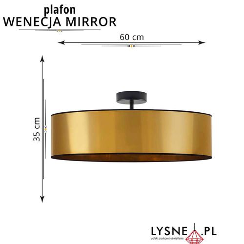 Plafon WENECJA MIRROR fi - 60 cm na Arena.pl