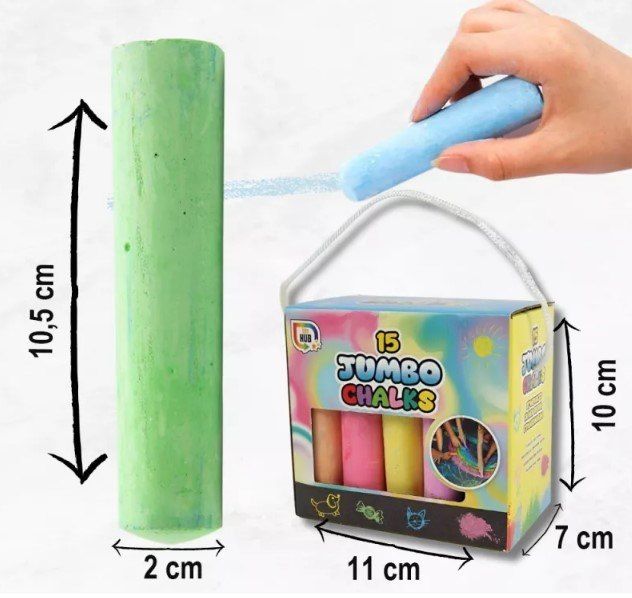 Kreda chodnikowa gruba Jumbo 15 el. zdjęcie 3