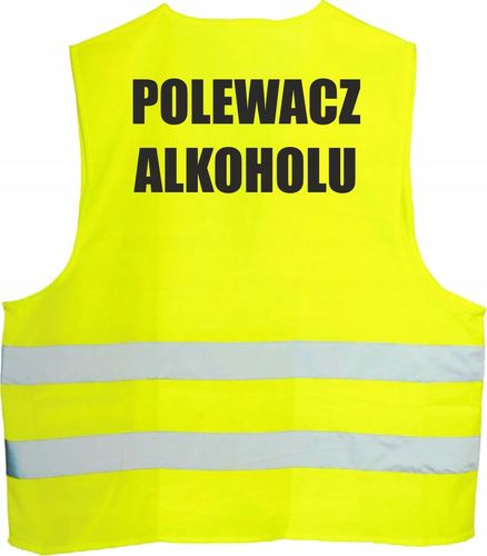 KAMIZELKA ODBLASKOWA nadruk OPERATOR ALKOHOLU na Arena.pl