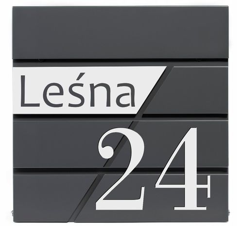 SKRZYNKA NA LISTY POCZTOWA Z NUMEREM DOMU ADRESEM DUŻA GAZETY Z NAPISEM na Arena.pl